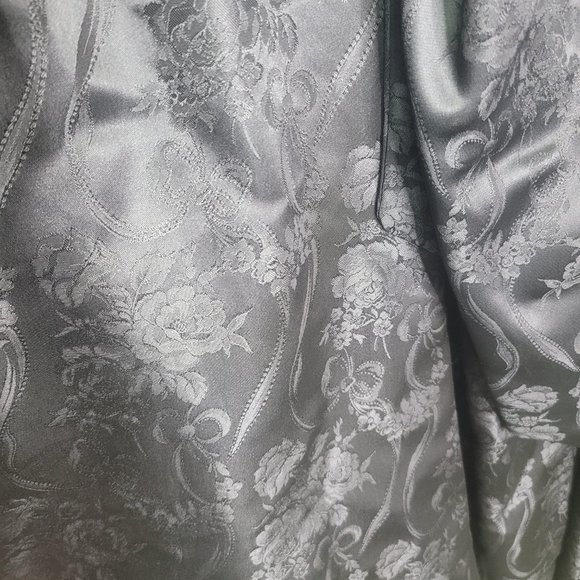 Scott McClintock Vintage Black Lace Floral Design Long Sleeve Dress with Bow 14 - Picture 4 of 9